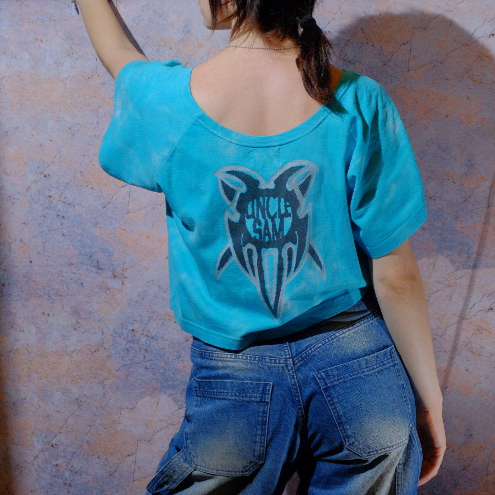 unkle sam turquoise top