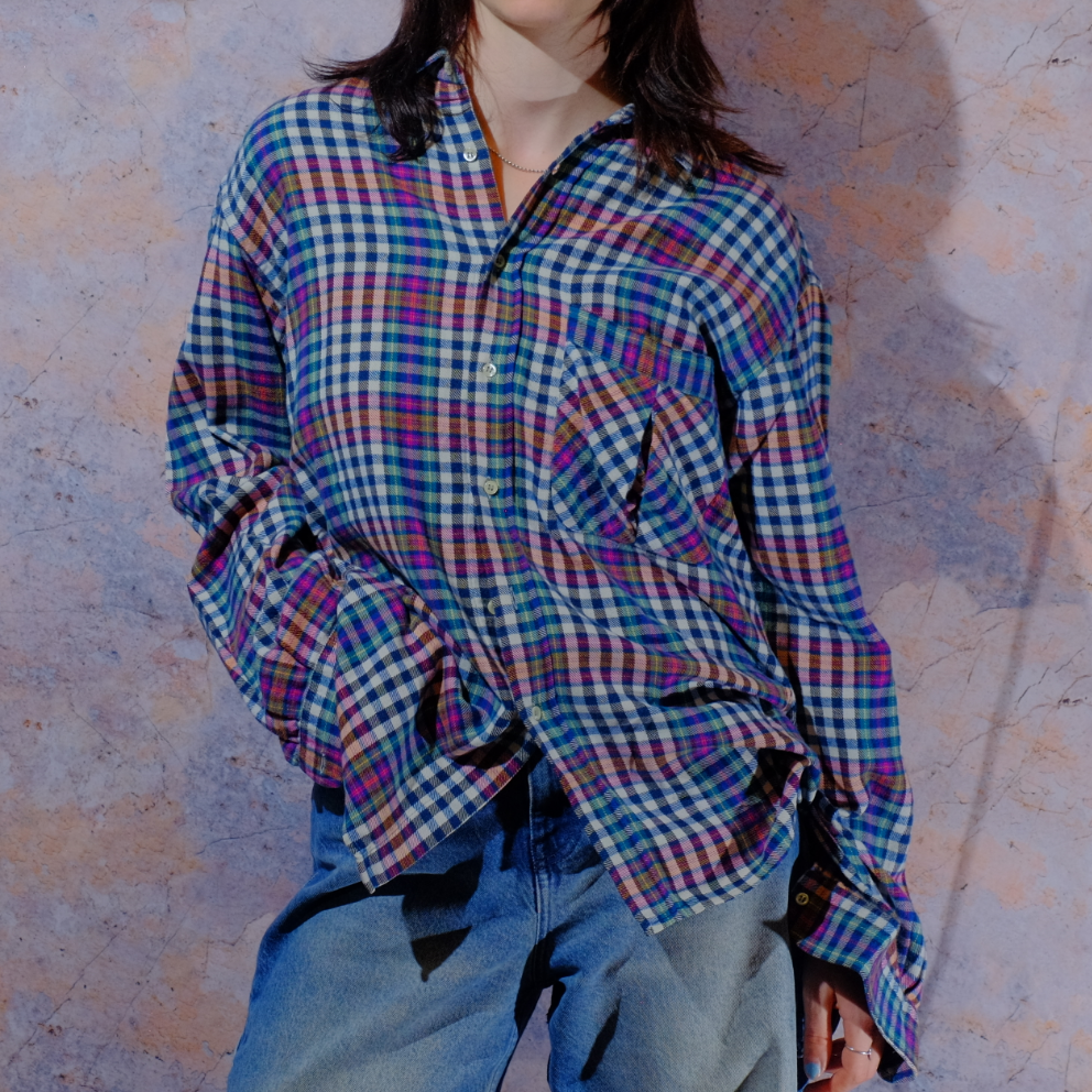 dance with me multicolor flannel