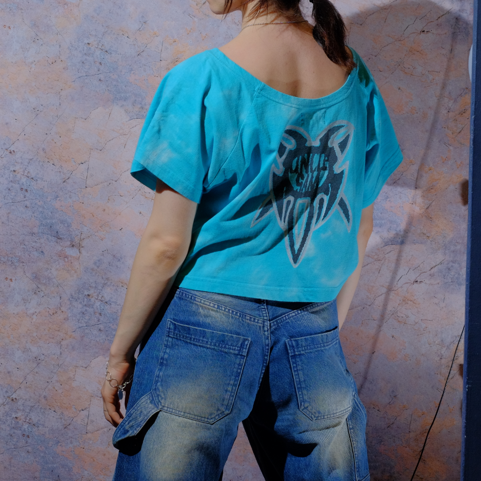 unkle sam turquoise top