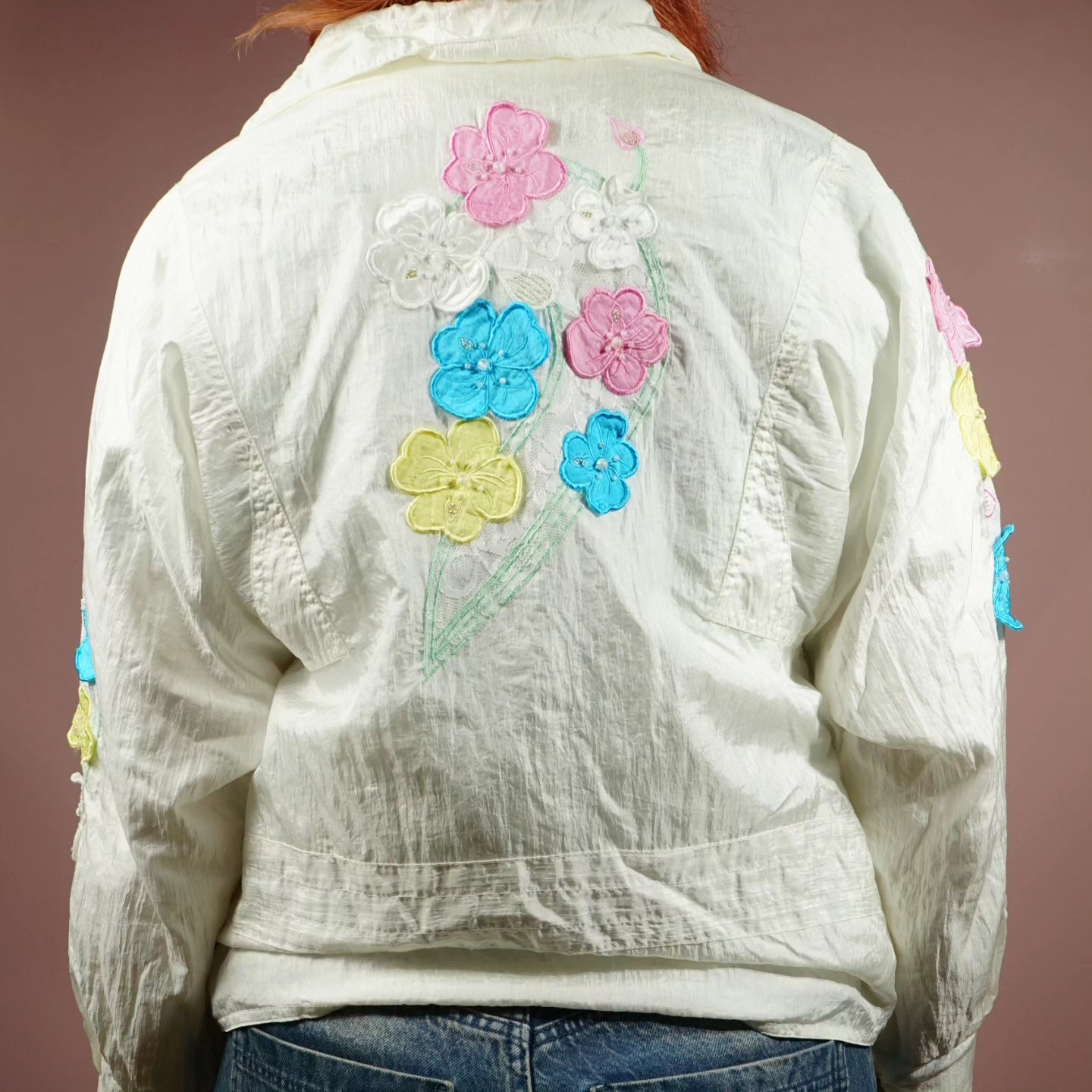 White Flowery Jacket