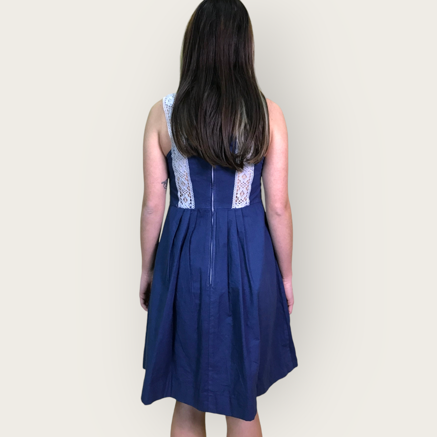 iced americano denim dress