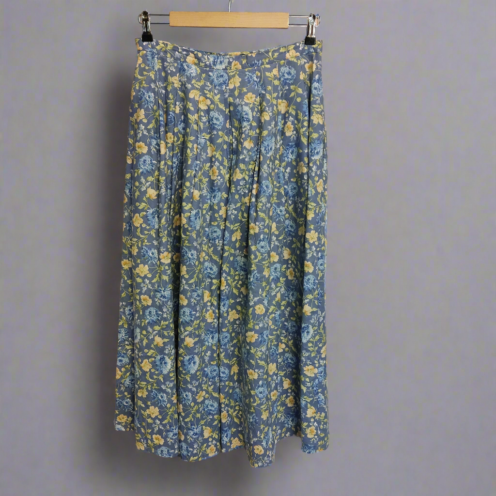 lavender valley purple floral skirt