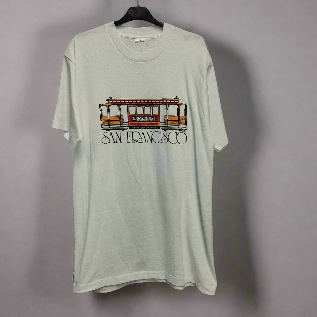 san francisco white t-shirt