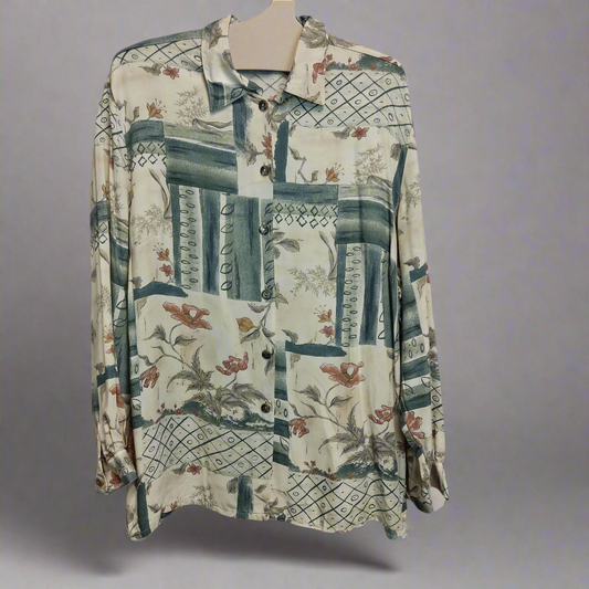 forest temple patterned shirt