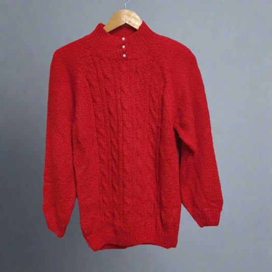 ariel's voice red pullover