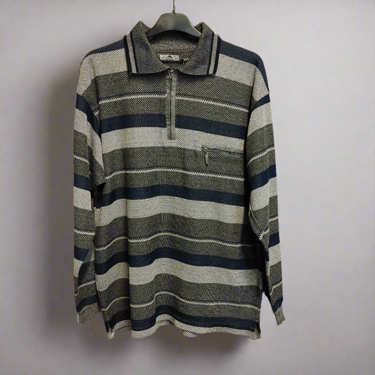 particle physics striped sweater