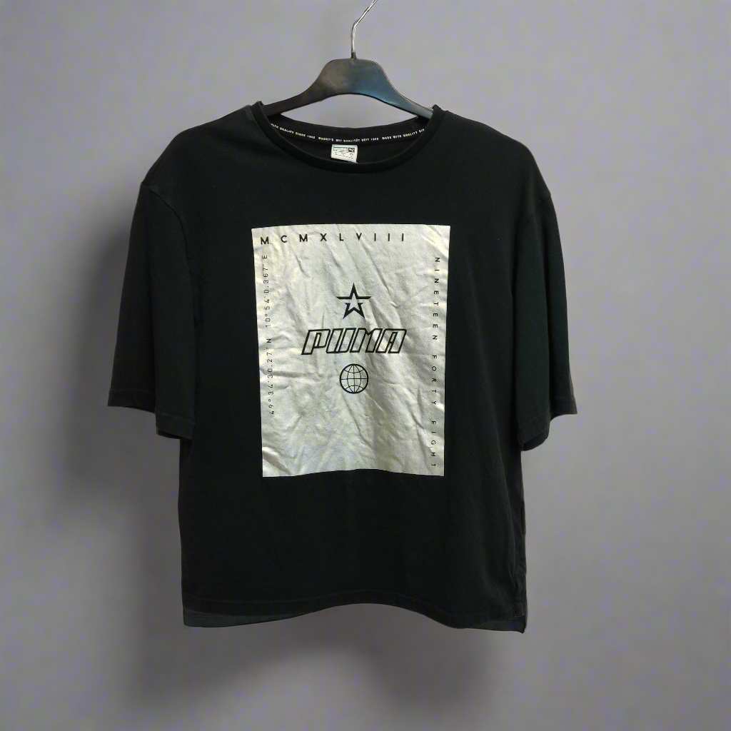 sparkling puma black t-shirt