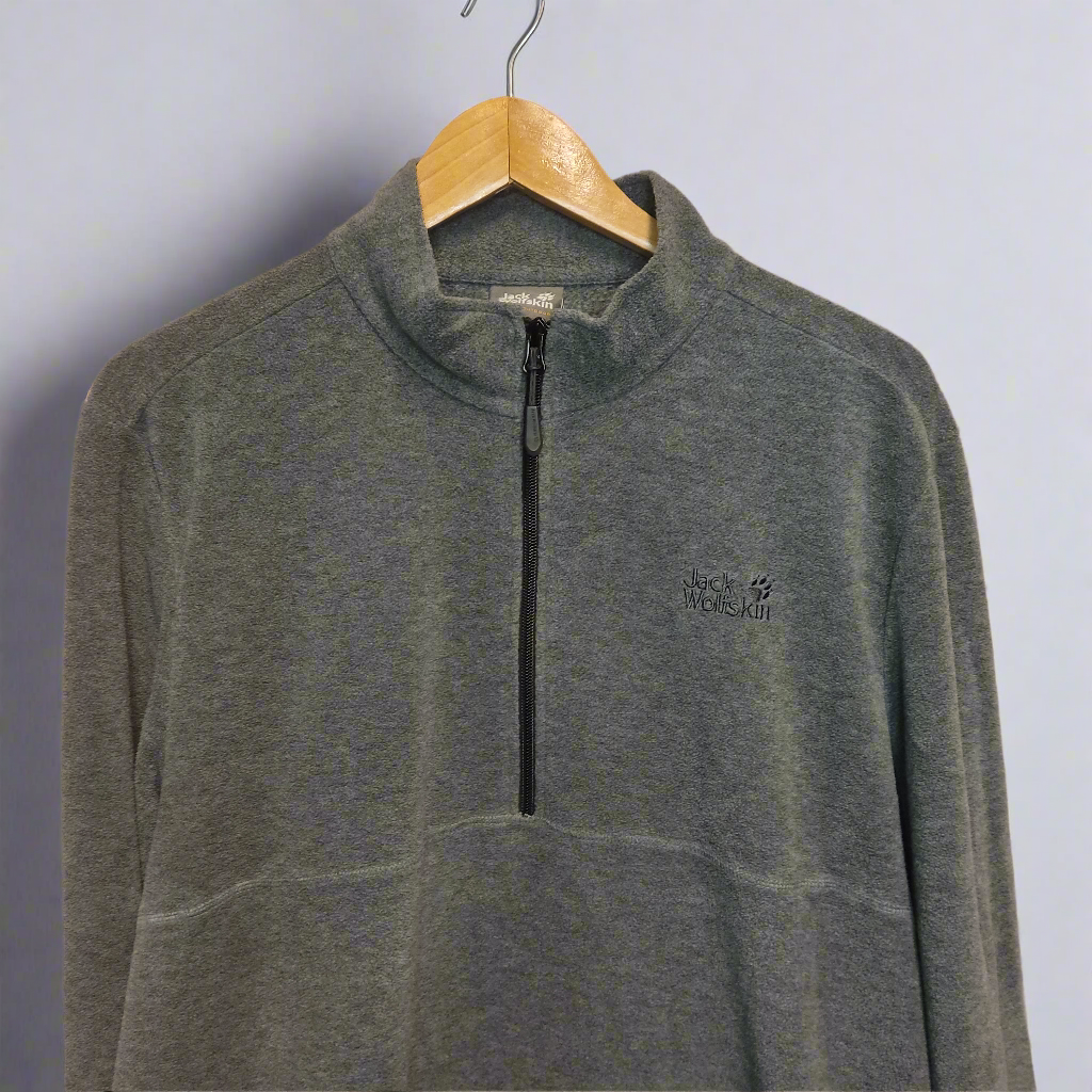 jack wolfskin gray fleece