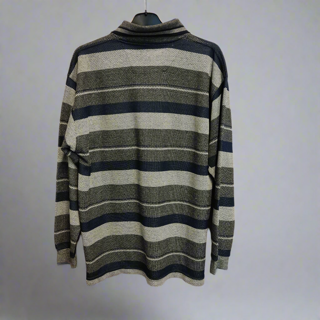 particle physics striped sweater