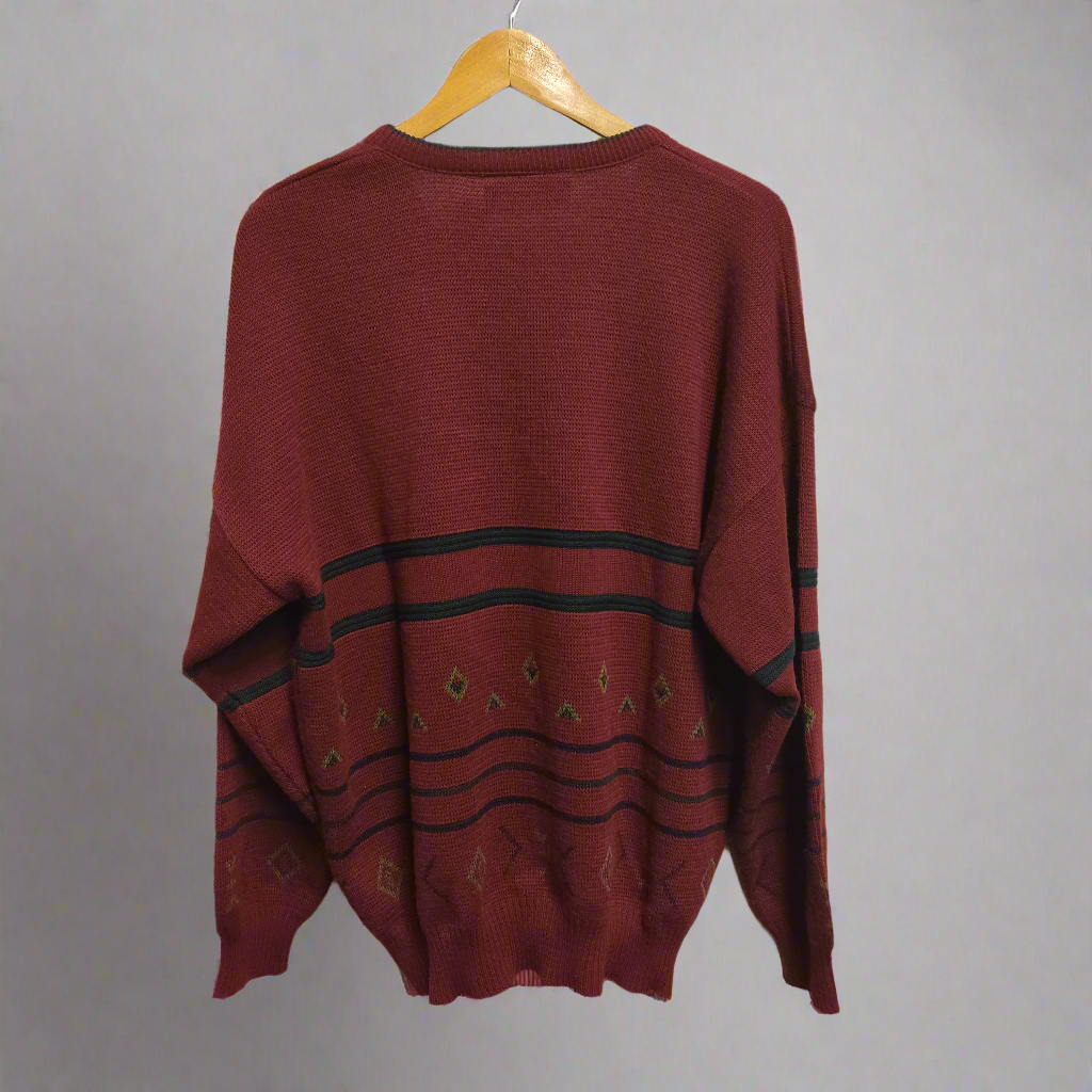 do not waste your time burgundy pullover