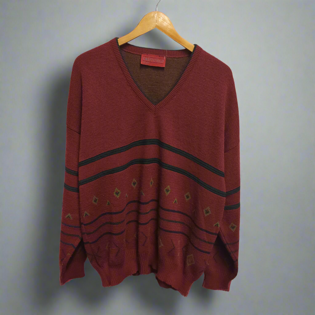 do not waste your time burgundy pullover