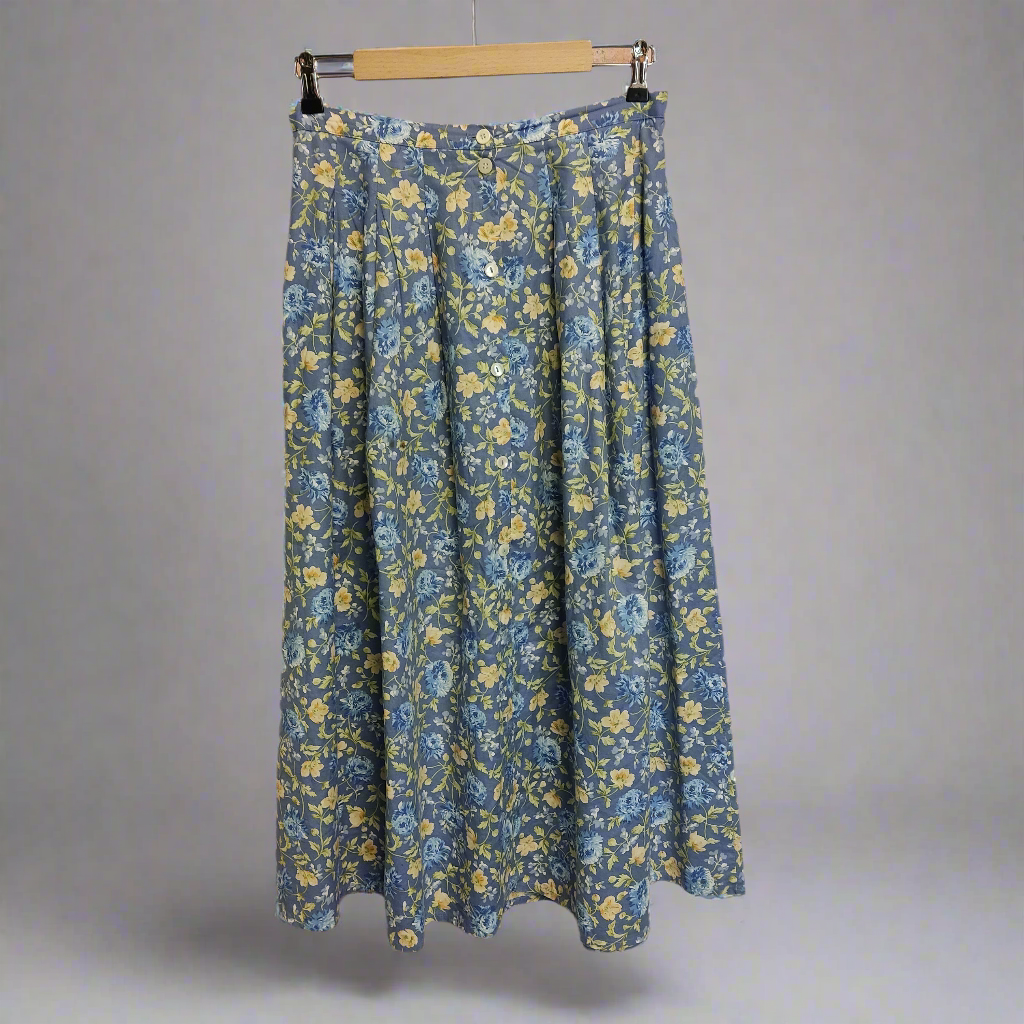 lavender valley purple floral skirt