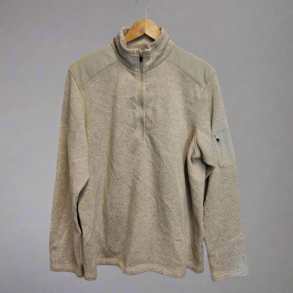 eddie Bauer beige pullover