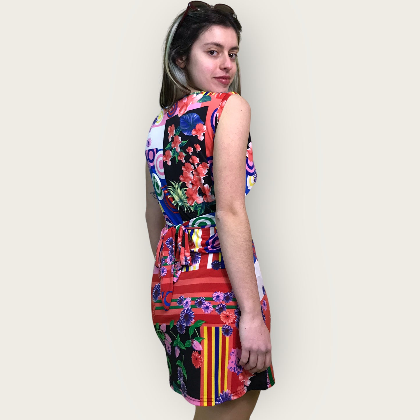 like a G6 multicoloured y2k dress