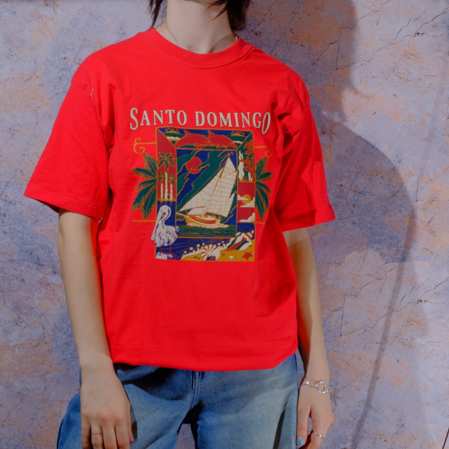 Santo domingo red t-shirt