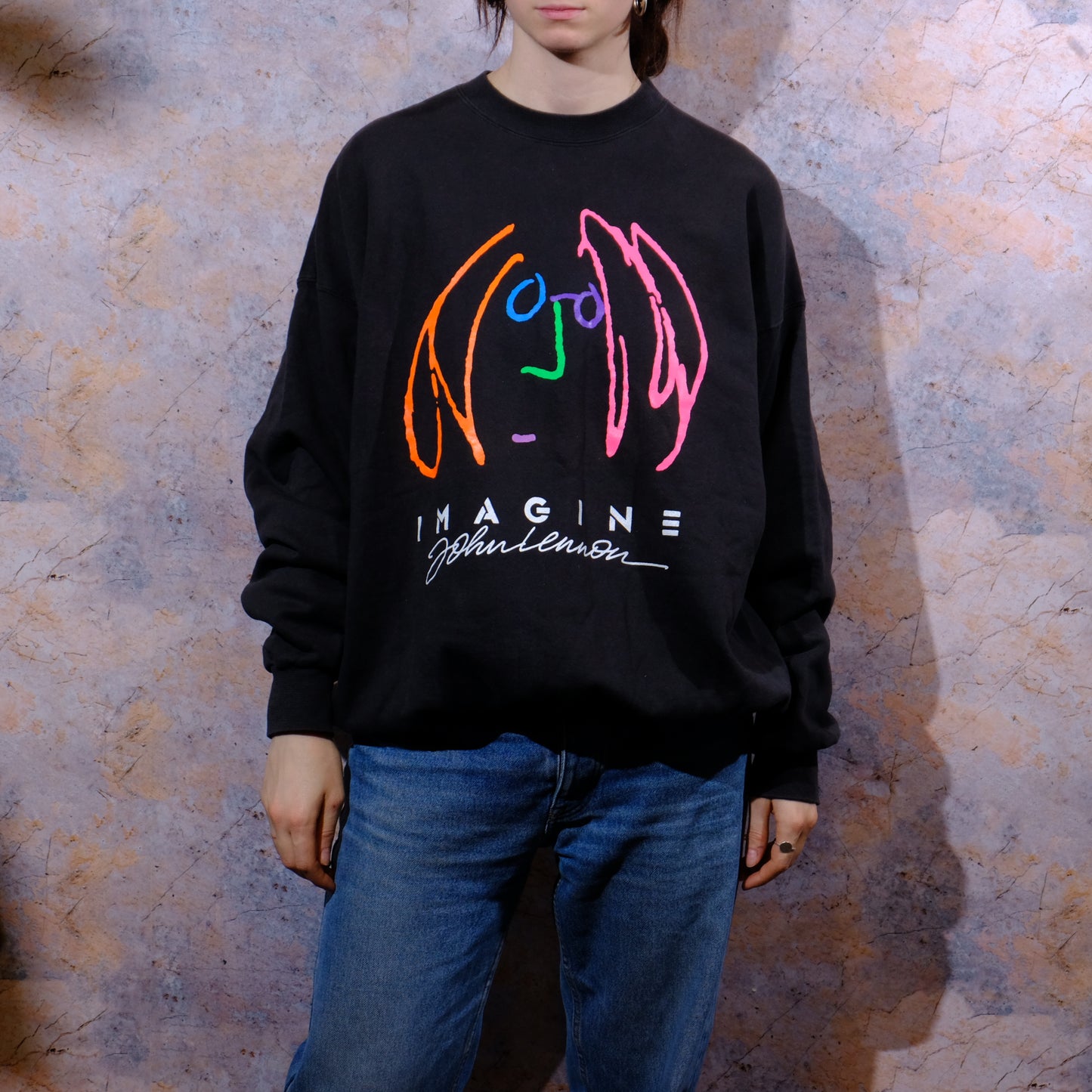 colorful john lennon sweater