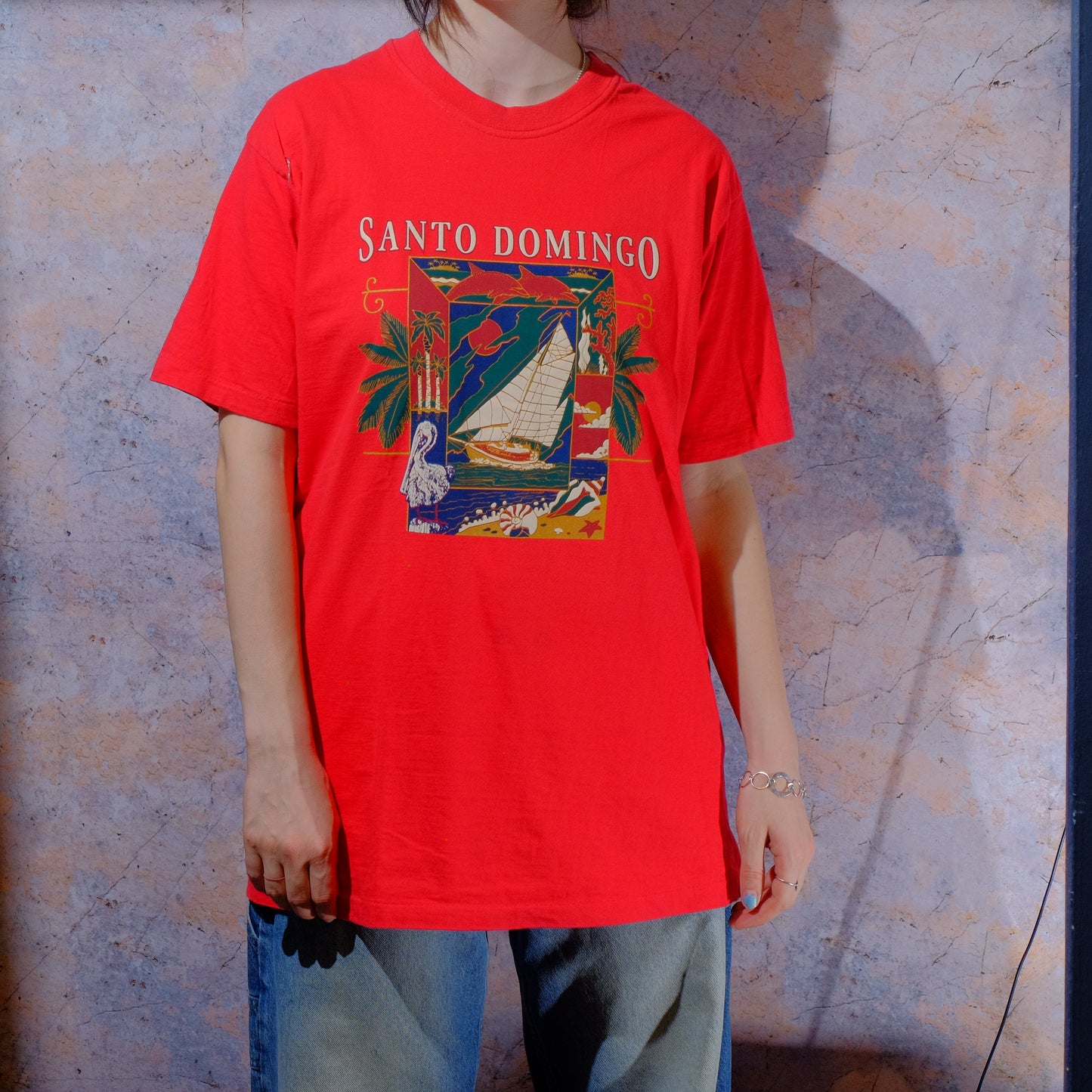 Santo domingo red t-shirt