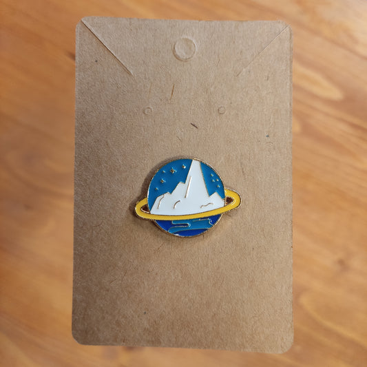 mount everest planet blue pin